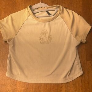 mushroom baby tee